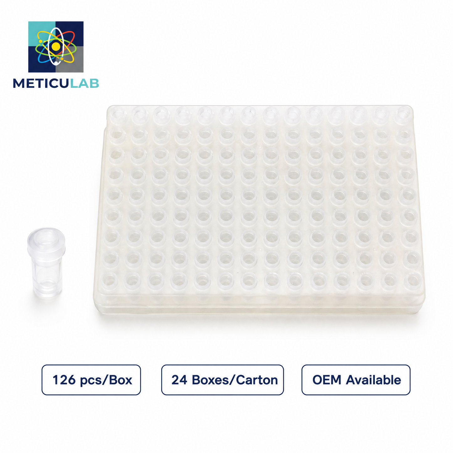 METICULAB Replacement Reaction Cups for Mindray CL-2000i - 88pcs & 126pcs/Box, Compatible Lab Consumables