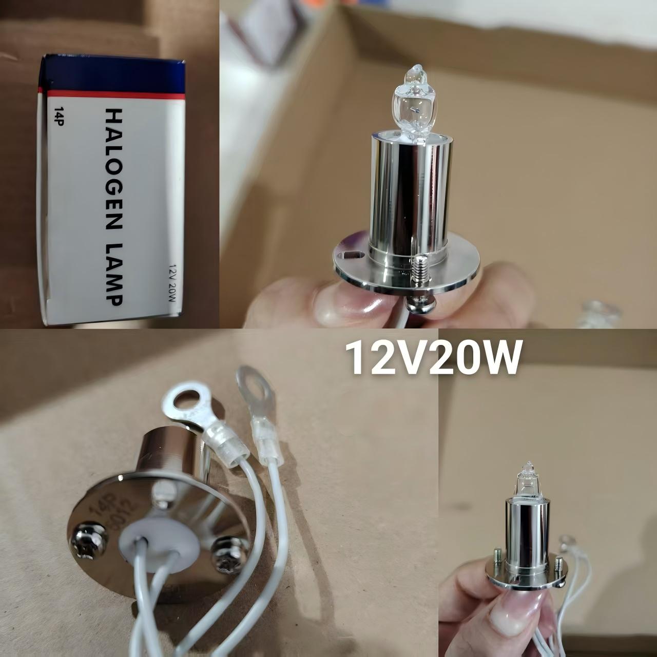 히타치/도시바 임상 화학 분석기용 12V20W 할로겐 램프