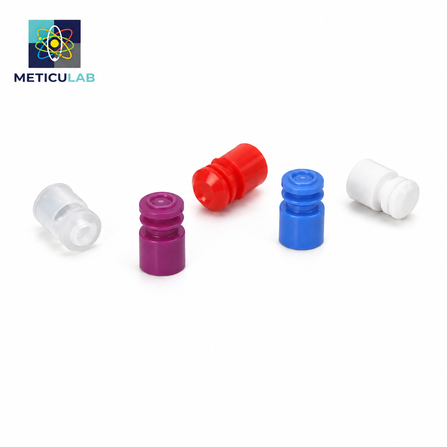 METICULAB Flange Plug Cap, PE, 12mm & 13mm, Leak-Proof Test Tube Closures, 1000pcs/Bag
