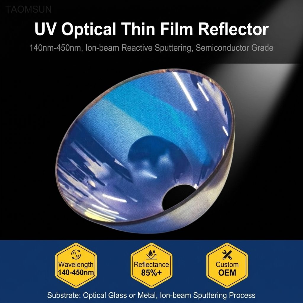 Custom UV Enhanced Reflector Mirror 140nm-450nm for Semiconductor Metrology | METICULAB
