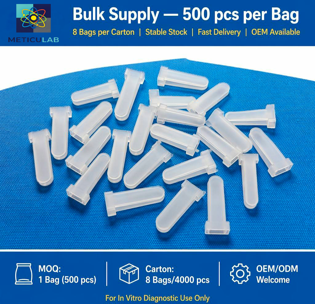 METICULAB Compatible Reaction Cuvette Sample Cup | Medical Grade PP for Abbott i2000 Laboratory Analyzer
