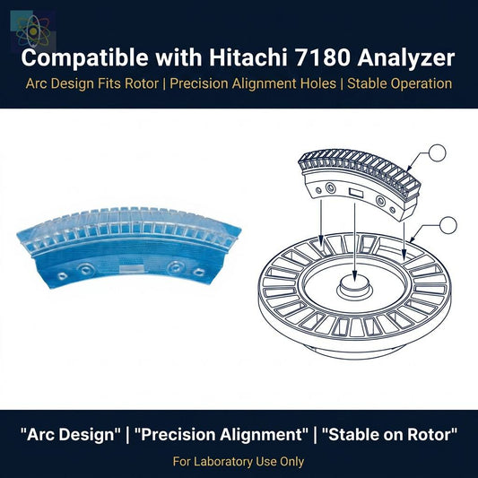 METICULAB™ Compatible Reaction Cuvette for Hitachi 7180 7600 | Multi-Cell Optical Grade Replacement