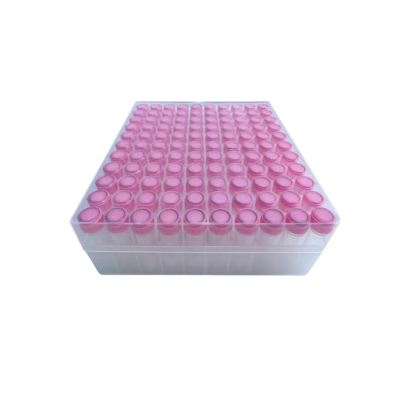 MET-CB100 100-Well Cryo Box - PC/PP/Paper Liquid Nitrogen Freezer Box