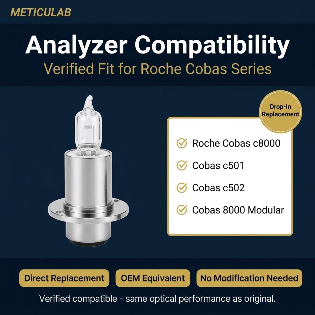 Meticulab™ Halogen Lamps for Roche Cobas Series Analyzers - c8000 Compatible