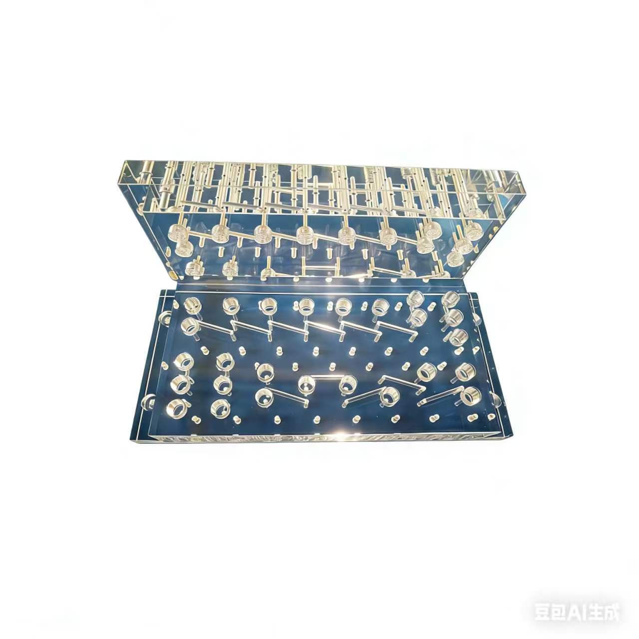 Multi-cavity precision mold for microfluidic and medical biochemical analysis instruments