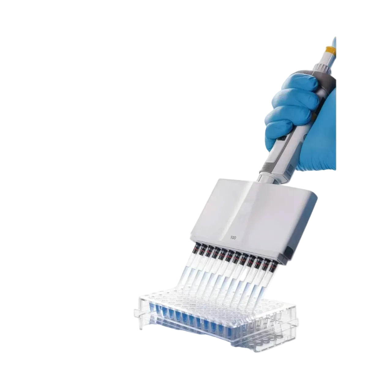 Pipette tips used with multichannel pipettes, excellent sealing, compatible with automated liquid handling systems