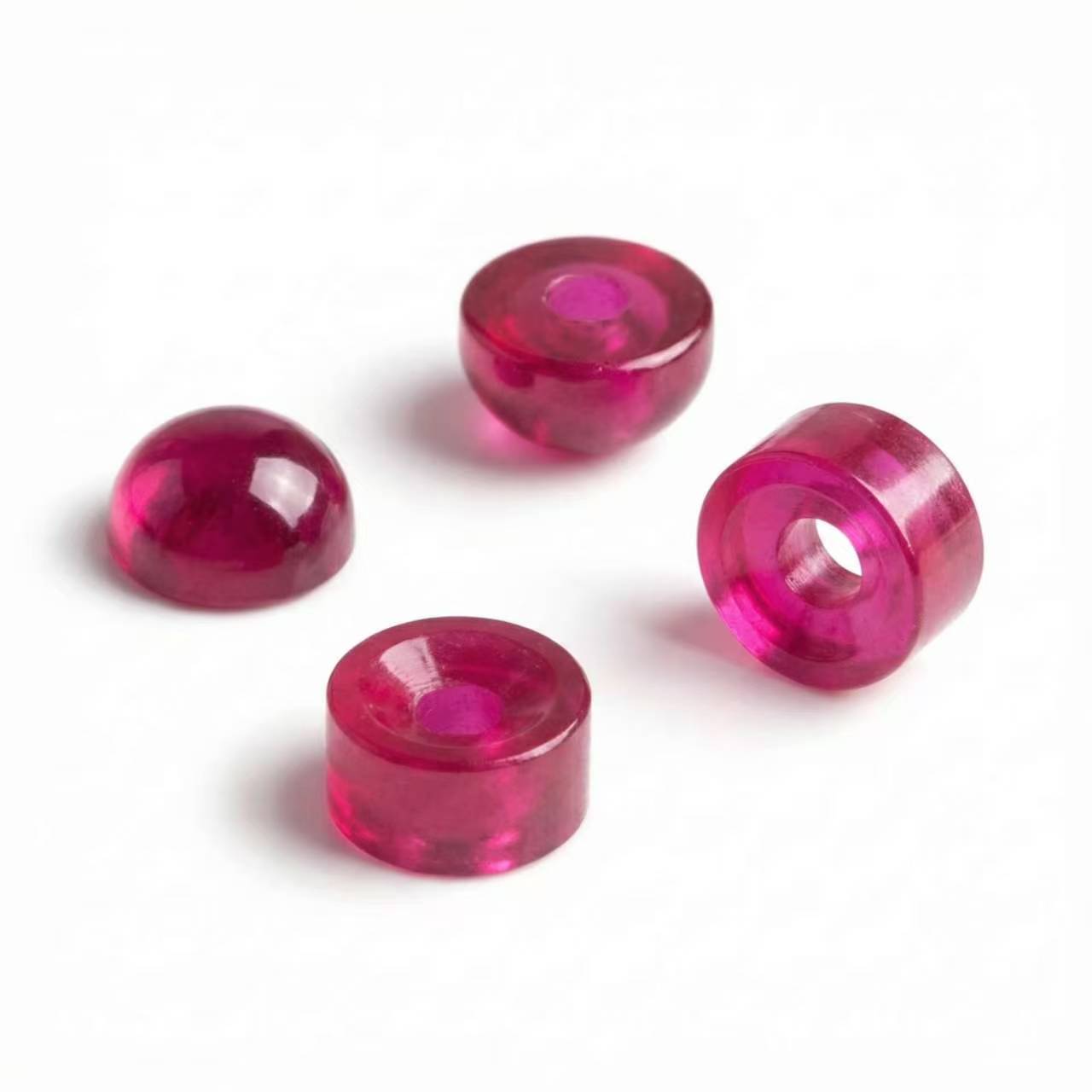 Ruby bearing assortment for precision instruments, featuring high hardness and low friction