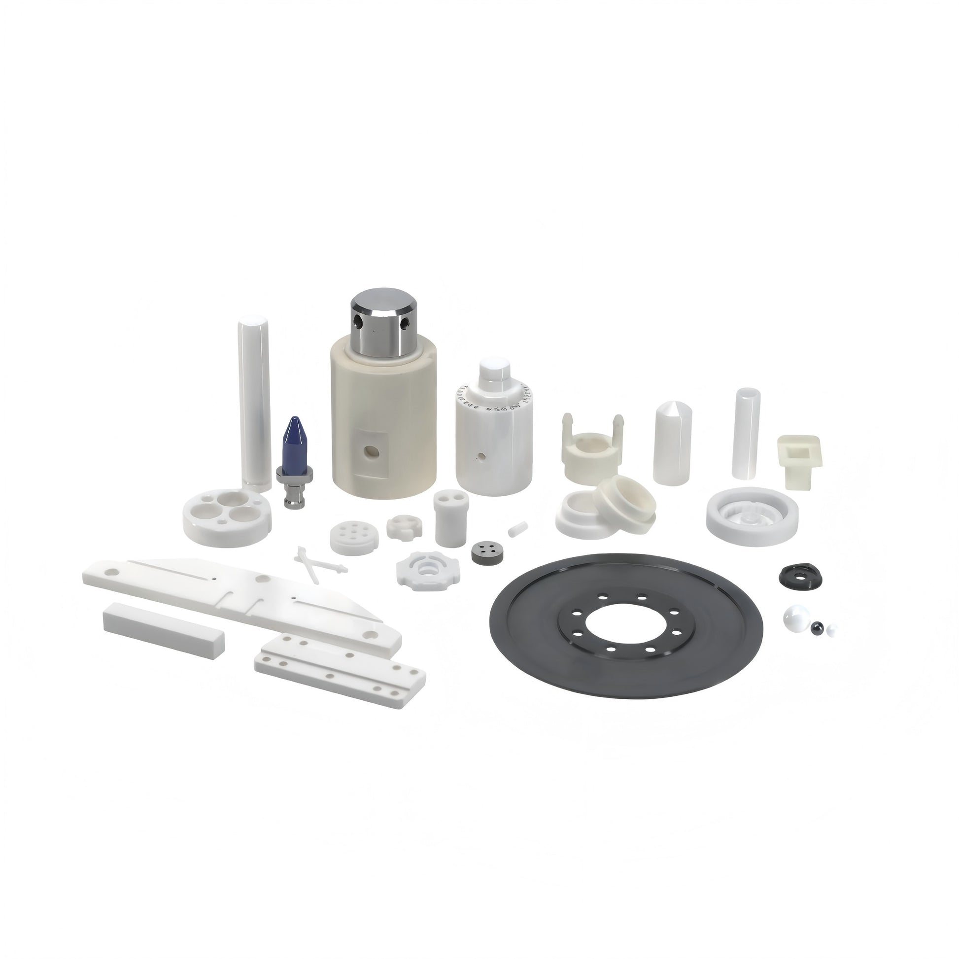 Various precision ceramic and metal components, custom machining applications